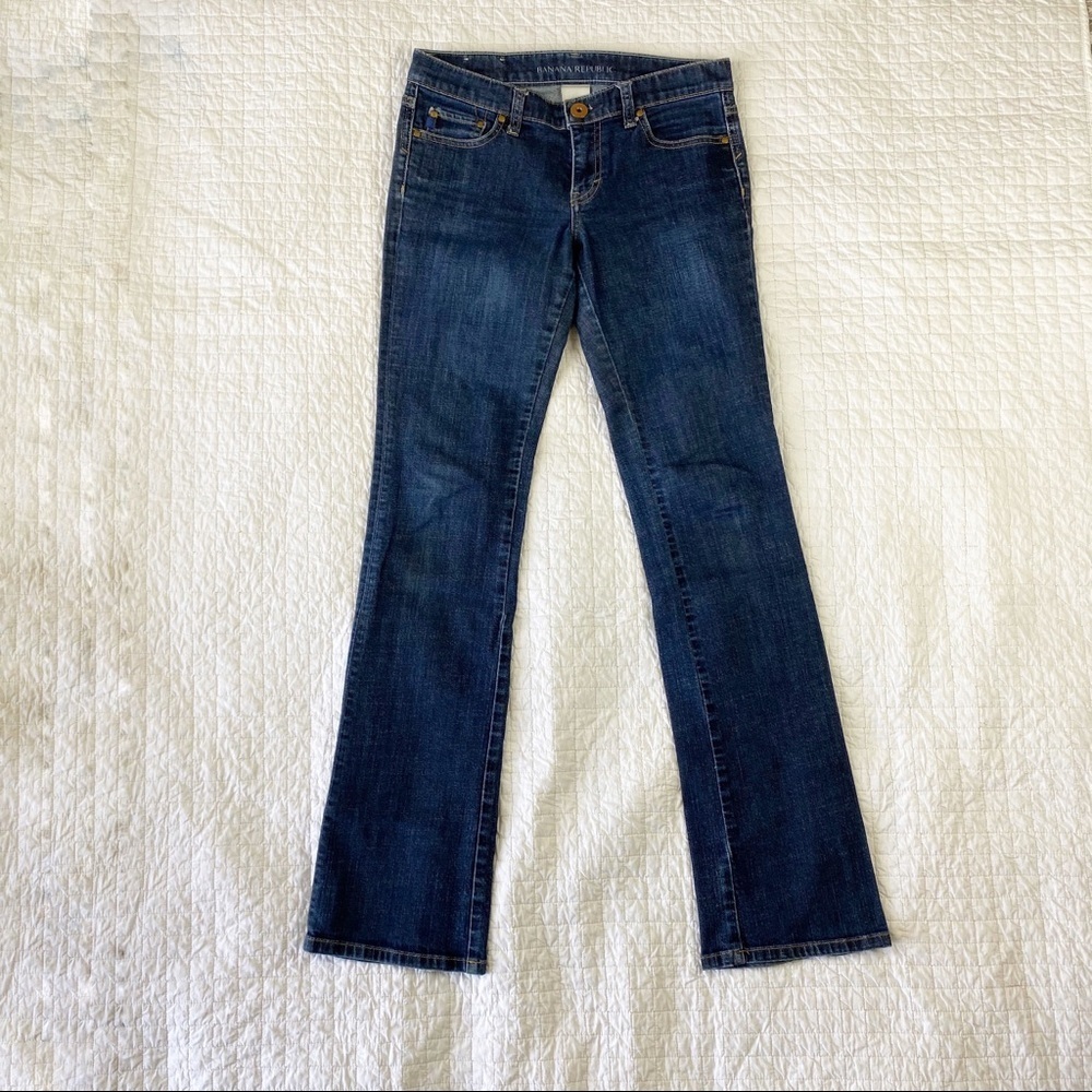 Banana Republic Dark Resin Bootcut Jeans Size:  25